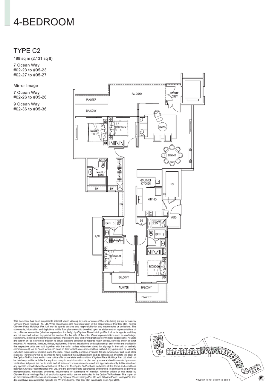 4-Bedroom · Type C2 · 2,131 sqft